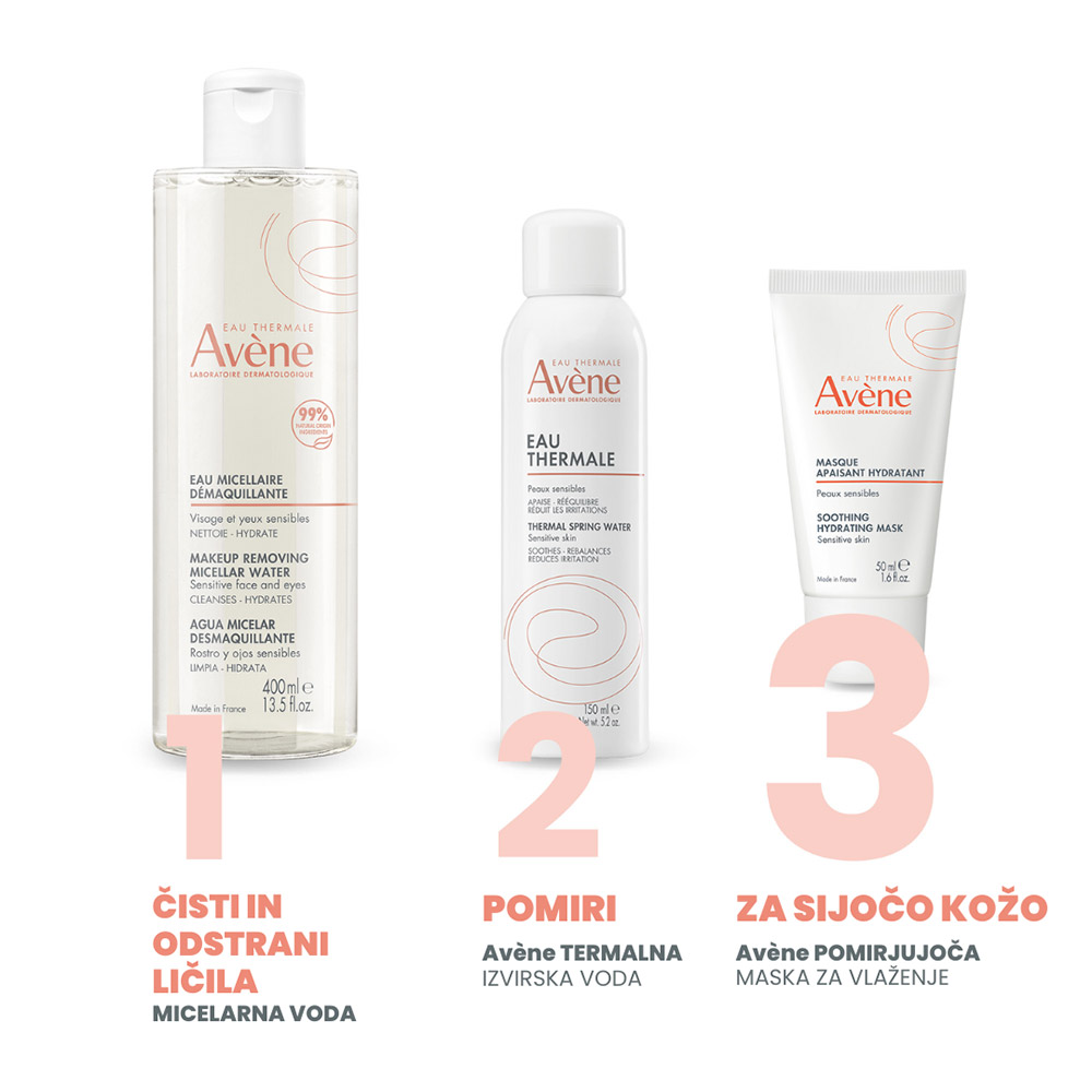 Avene, pomirjujoča maska za vlaženje kože (50 ml)