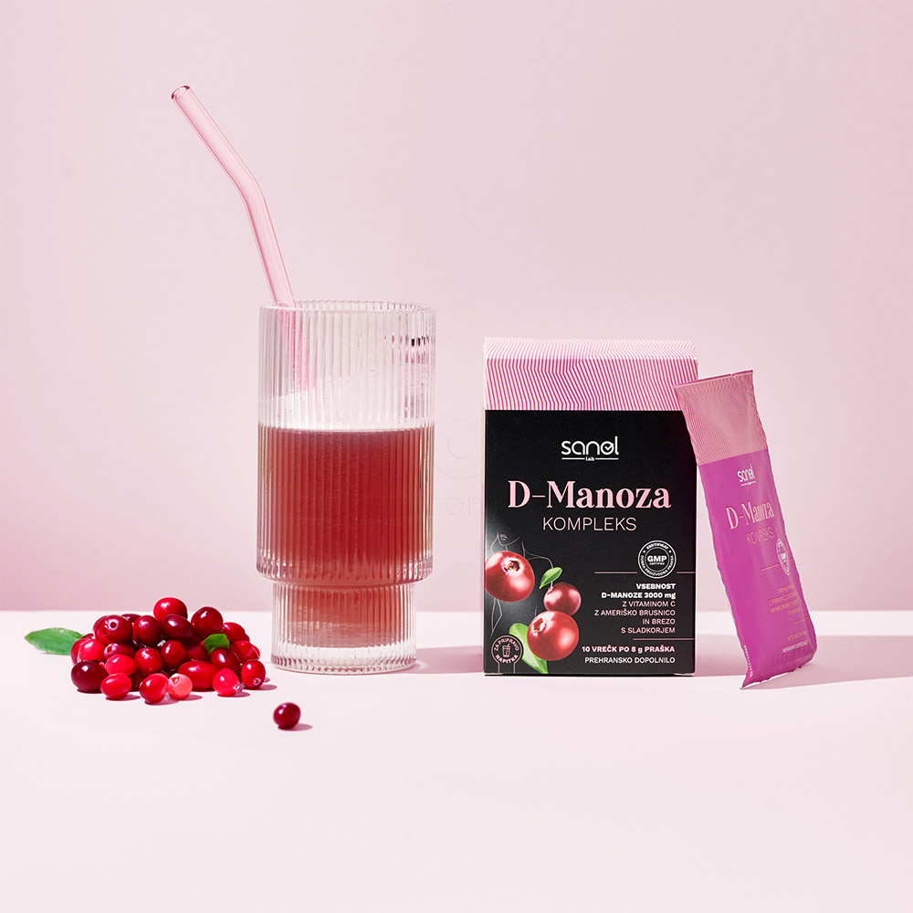 Sanol LAB D-Manoza, vrečke (10 x 8 g)