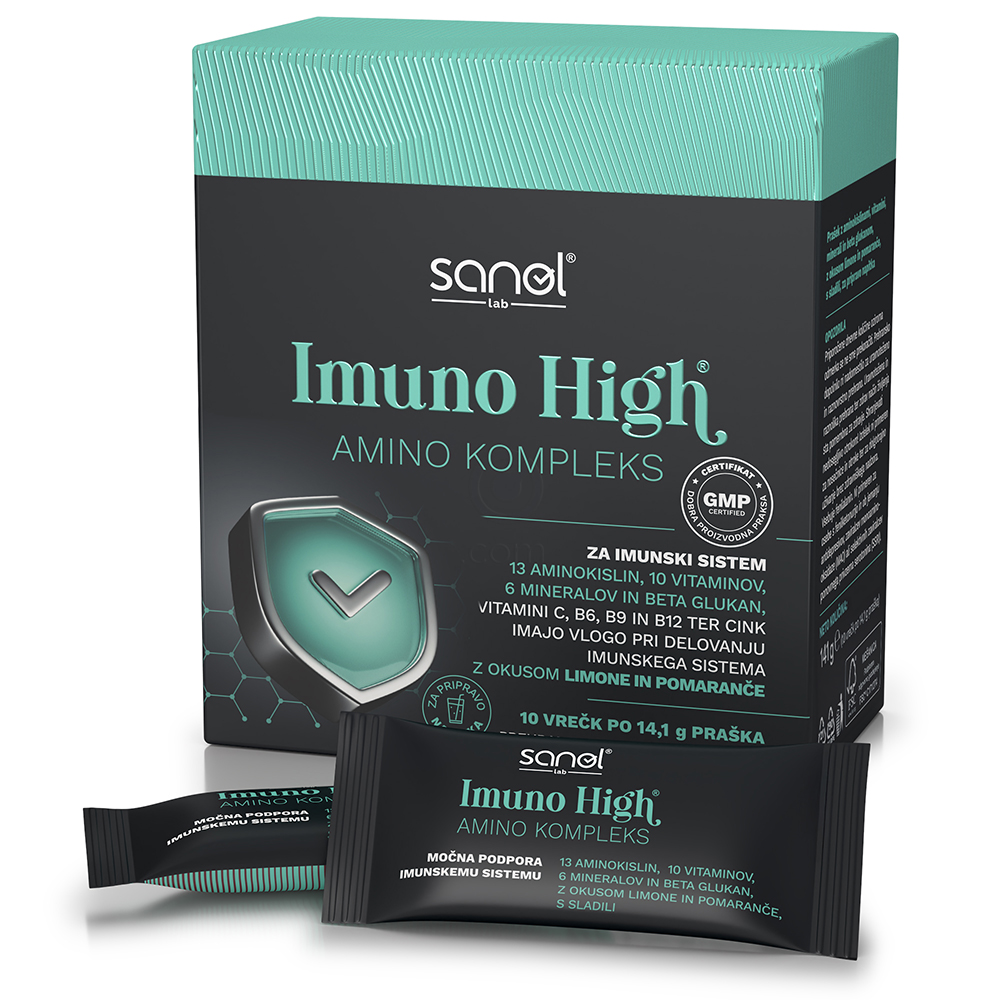 Sanol LAB Imuno High Amino kompleks, vrečke (10 x 13,5 g)