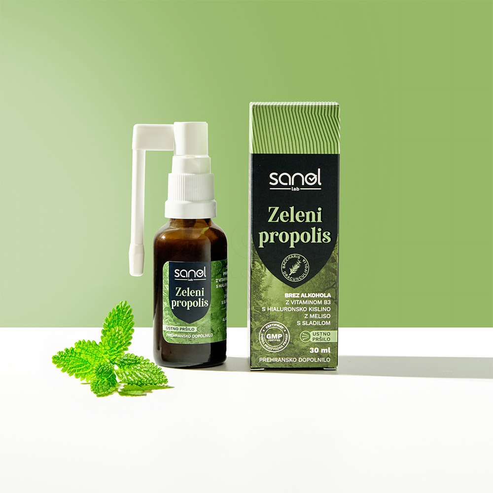 Sanol LAB Zeleni propolis, pršilo (30 ml)