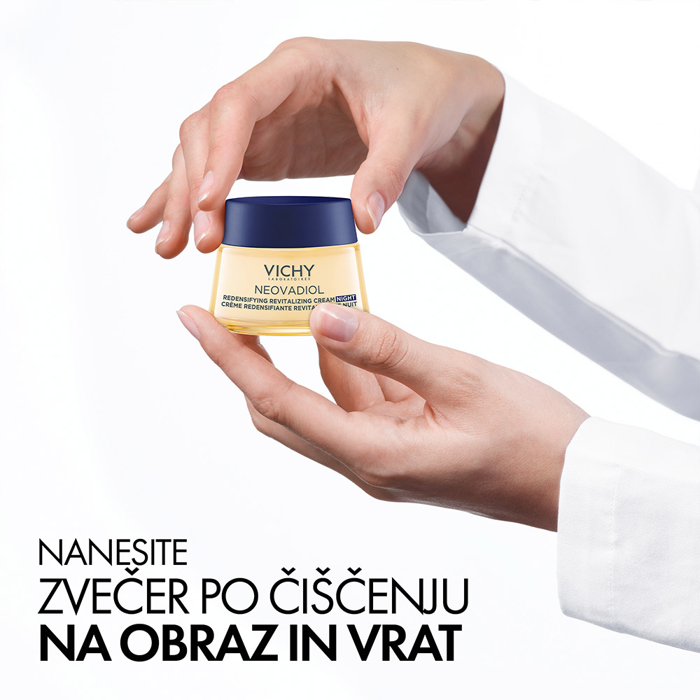 Vichy Neovadiol, nočna krema za gostoto in obnovo kože v menopavzi (50 ml)