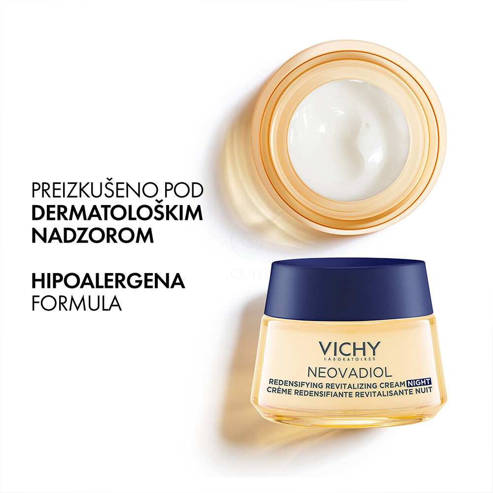 Vichy Neovadiol, nočna krema za gostoto in obnovo kože v menopavzi (50 ml)