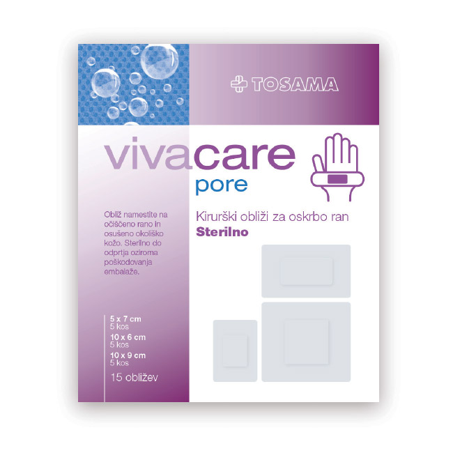 vivacare pore, obliži (15 obližev)
