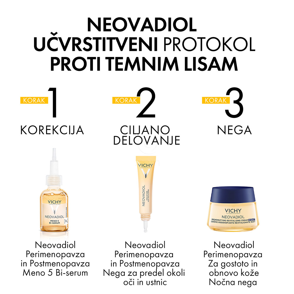 Vichy Neovadiol, nočna krema za gostoto in obnovo kože v menopavzi (50 ml)