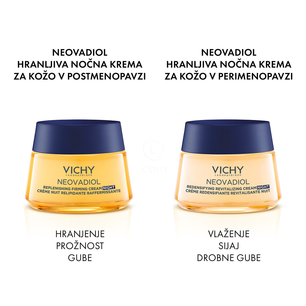 Vichy Neovadiol, nočna krema za gostoto in obnovo kože v menopavzi (50 ml)
