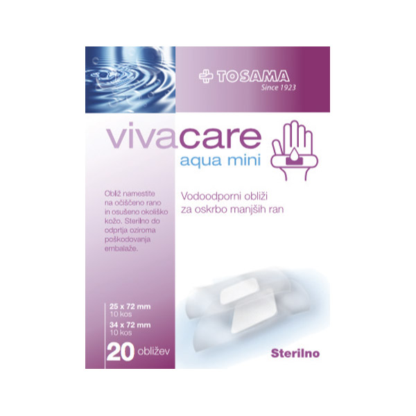 vivacare aqua mini, 20 vodoodpornih obližev