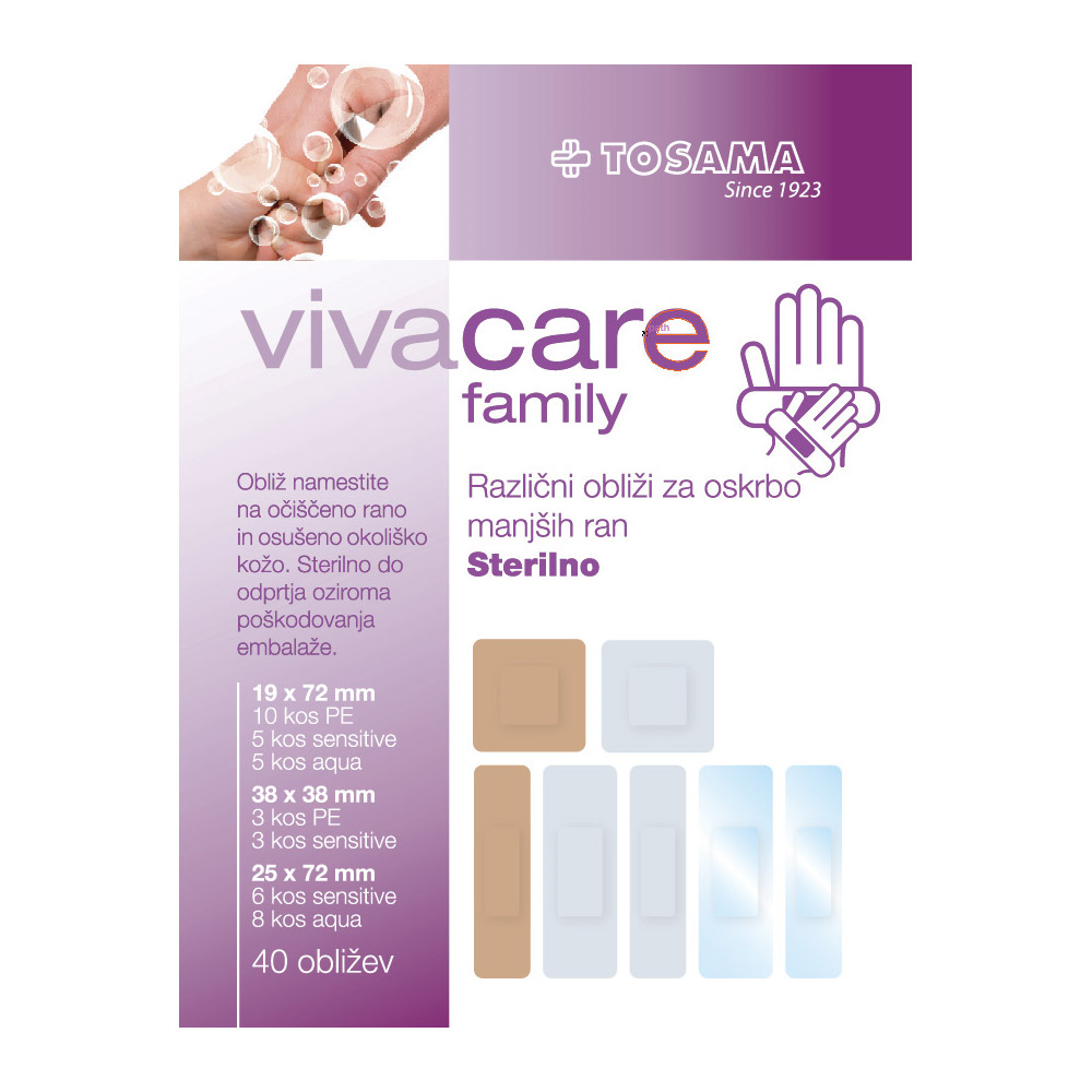 vivacare family, obliži (40 obližev)