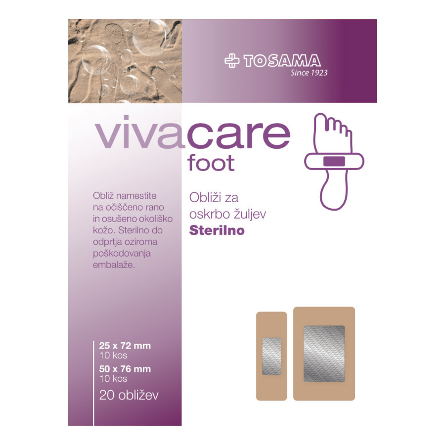 vivacare foot, 20 obližev