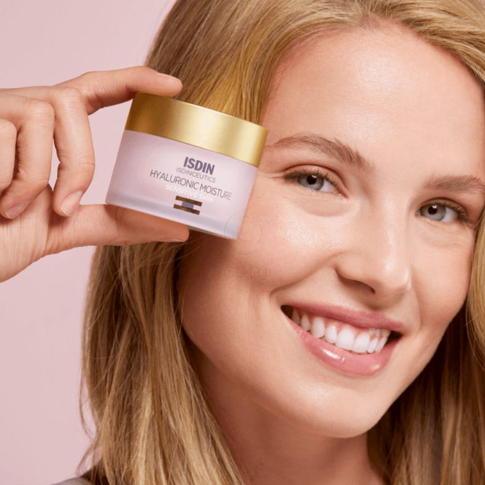 ISDIN Isdinceutics Prevent Hyaluronic Moisture Sensitive skin, hialuronska vlažilna krema za občutljivo kožo (50 ml)