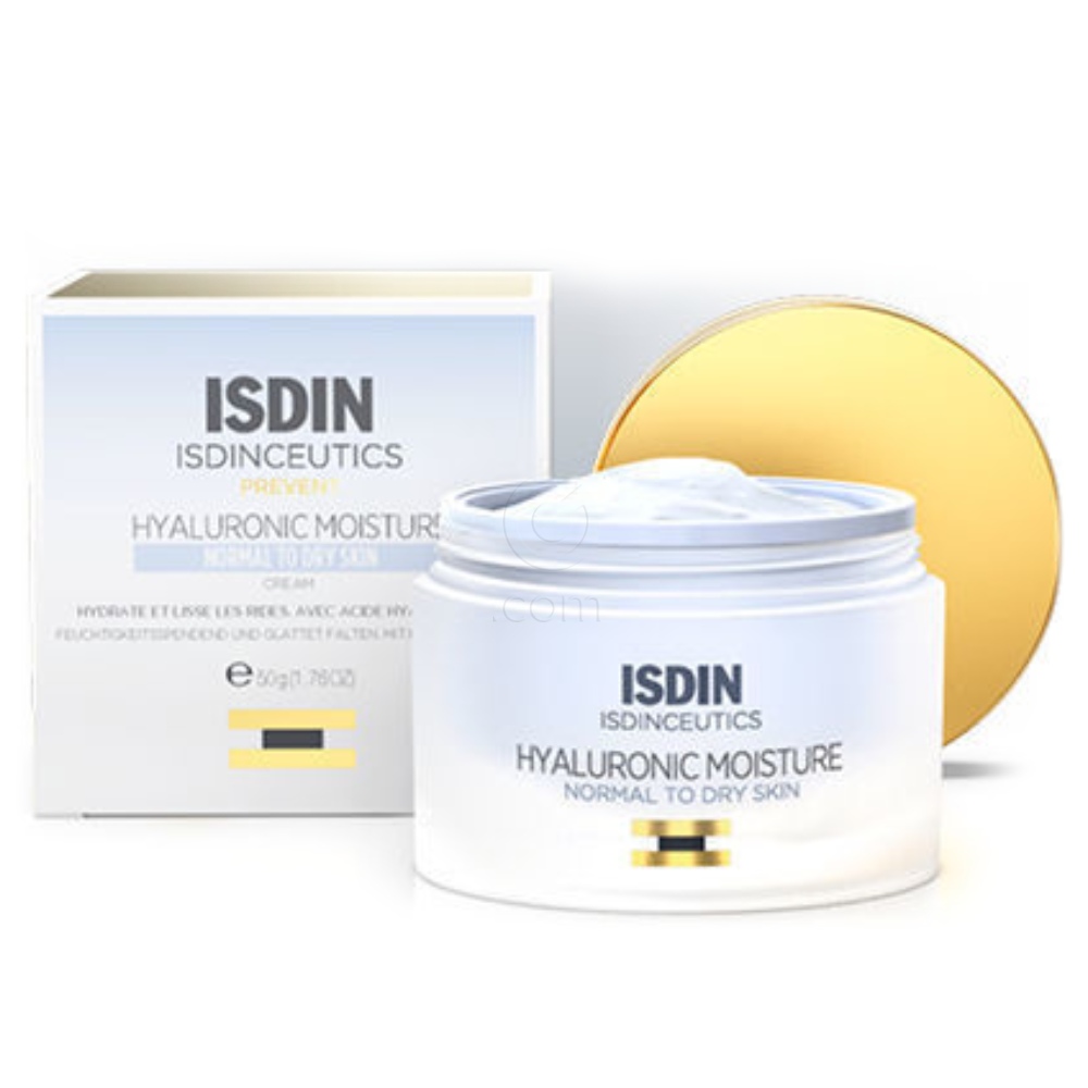 ISDIN Isdinceutics Prevent Hyaluronic Moisture Sensitive skin, hialuronska vlažilna krema za normalno do suho kožo (50 ml)