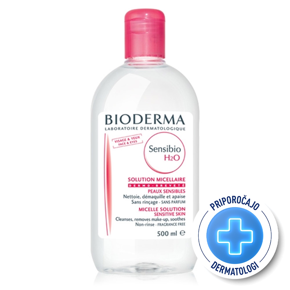 Bioderma Sensibio H2O, micelarni losjon za čiščenje - 500 ml
