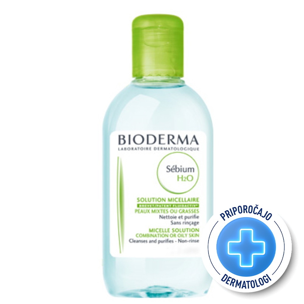 Bioderma Sebium H2O, micelarni losjon za čiščenje kože - 250 ml