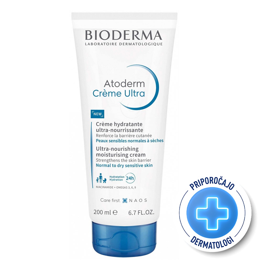 Bioderma Atoderm Ultra, izjemno hranilna vlažilna krema (200 ml)
