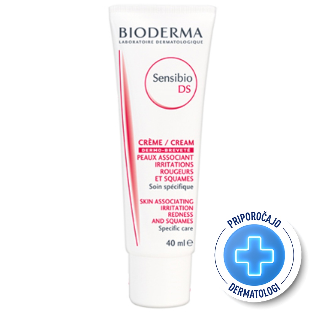 Bioderma Sensibio DS+, krema za pomiritev kože (40 ml)
