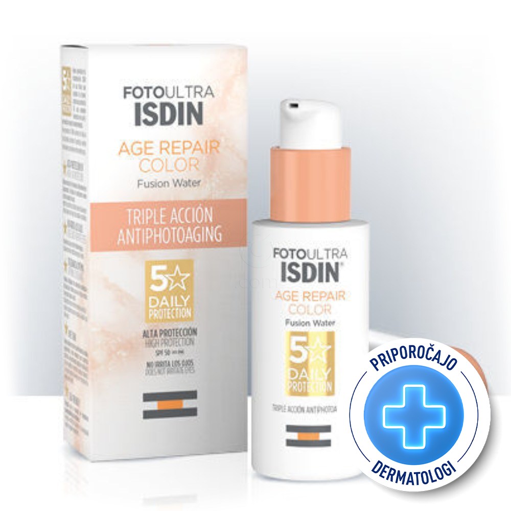 ISDIN Sun Fotoultra Age Repair, obarvana krema za obraz - ZF50 (50 ml)