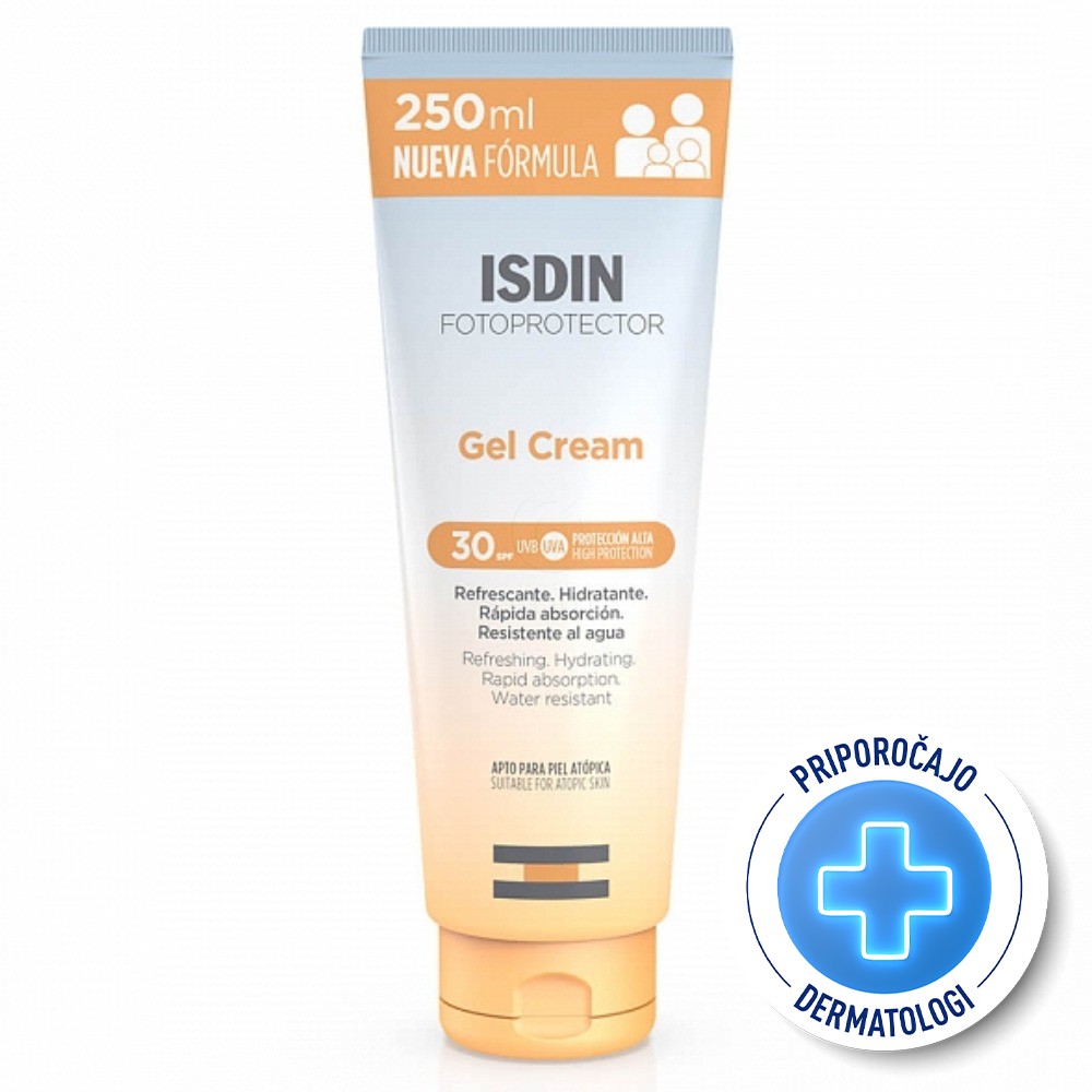 ISDIN Sun Fotoprotector, gel krema za telo - ZF30 (250 ml)