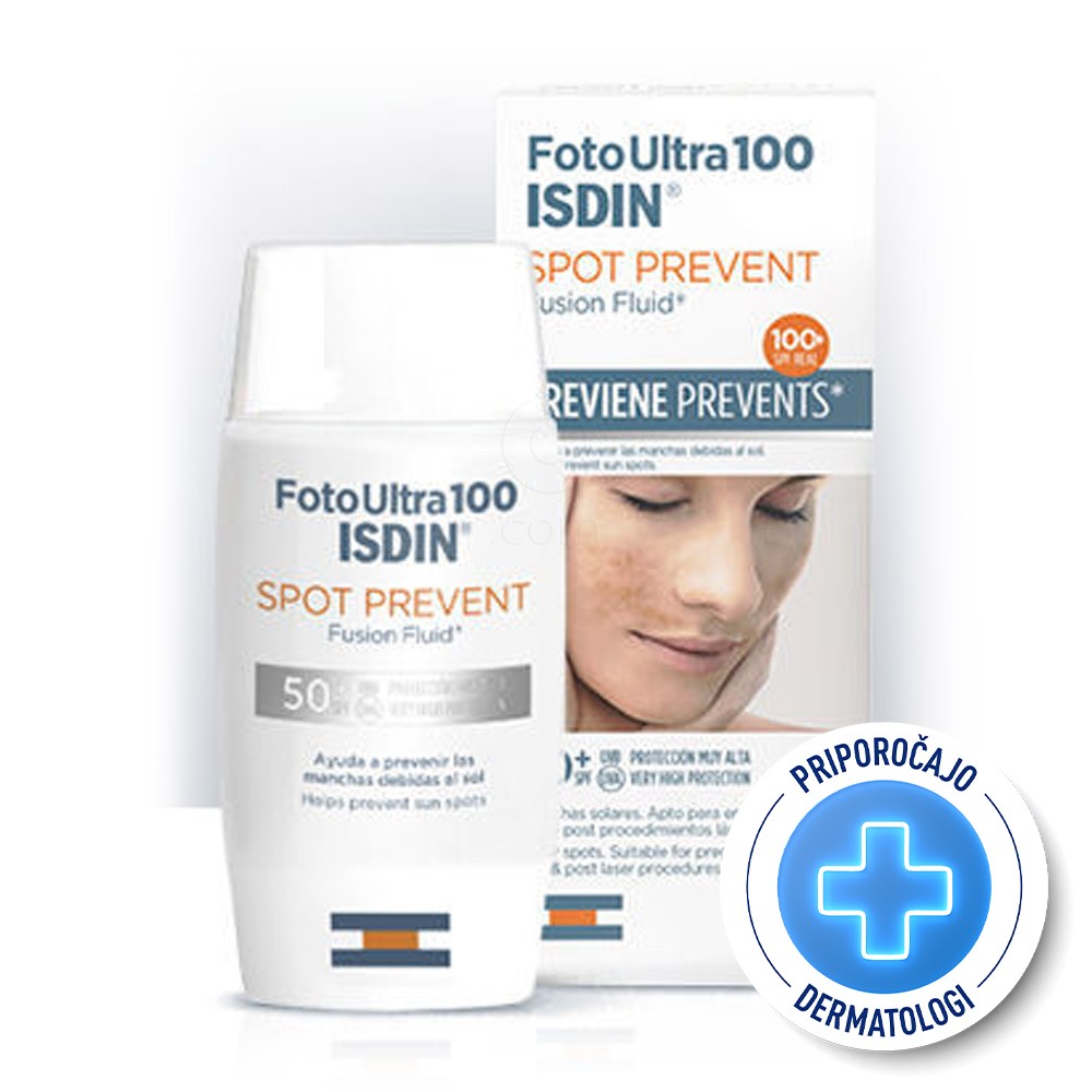 ISDIN Sun Fotoultra Spot Prevent Fusion, fluid za preprečevanje pigmentnih madežev - ZF50+ (50 ml)