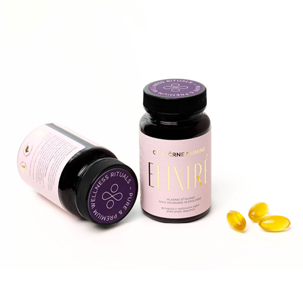 Elixirs, olje črne kumine - kapsule (45 kapsul)