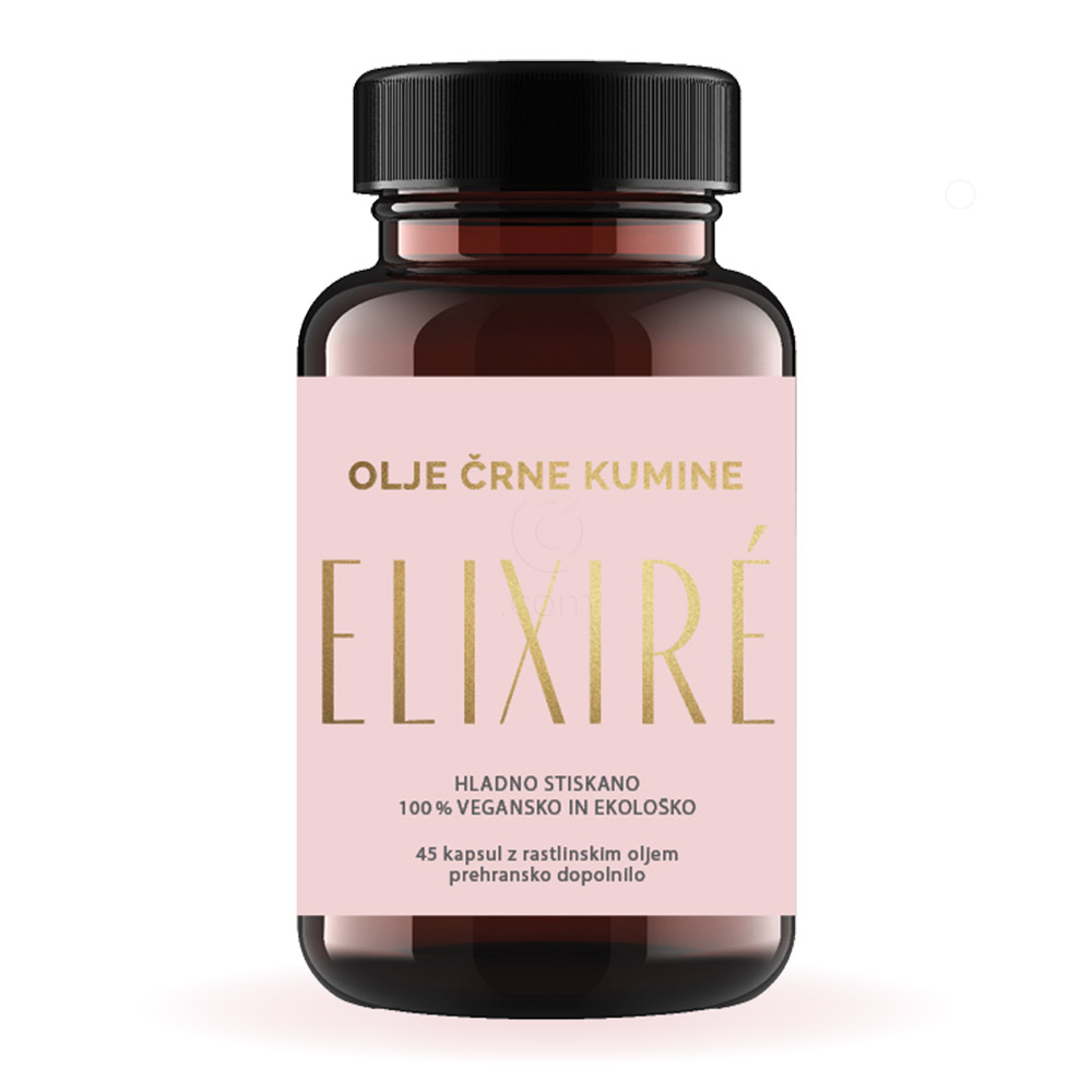  Elixirs, olje črne kumine - kapsule (45 kapsul)