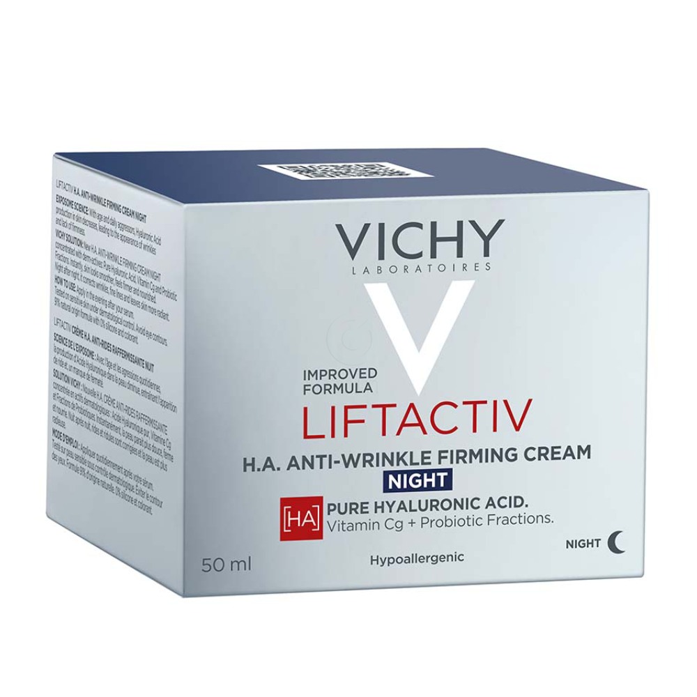 Vichy Liftactiv H.A., nočna nega za korekcijo gub in čvrsto kožo (50 ml)