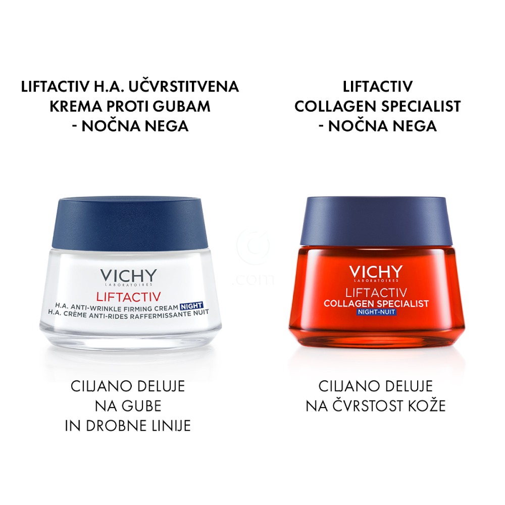 Vichy Liftactiv H.A., nočna nega za korekcijo gub in čvrsto kožo (50 ml)