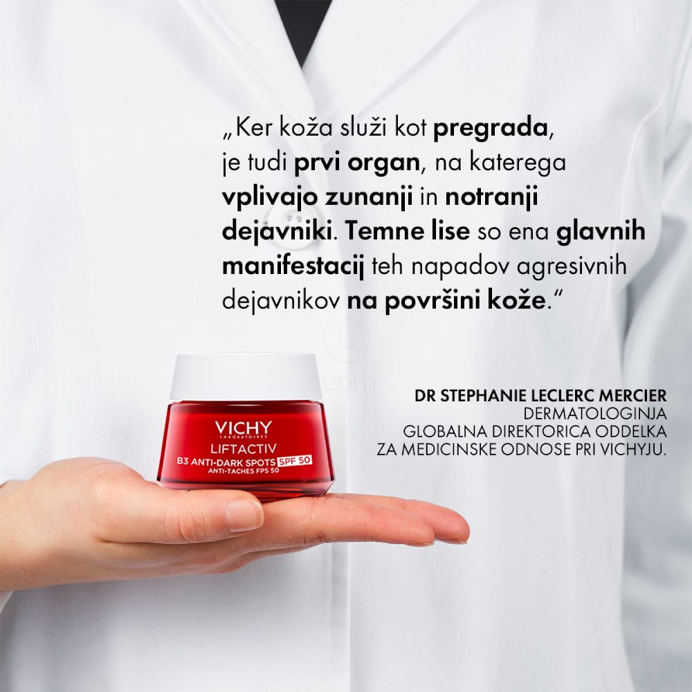 Vichy Liftactiv B3 Anti-Dark Spots, krema proti hiperpigmentacijskim madežem in gubam - ZF50 (50 ml)