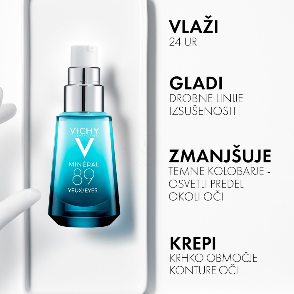 Vichy Mineral 89 Eyes, koncentrat za področje okoli oči (15 ml)