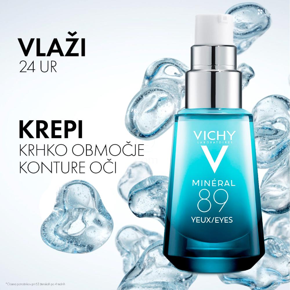 Vichy Mineral 89 Eyes, koncentrat za področje okoli oči (15 ml)