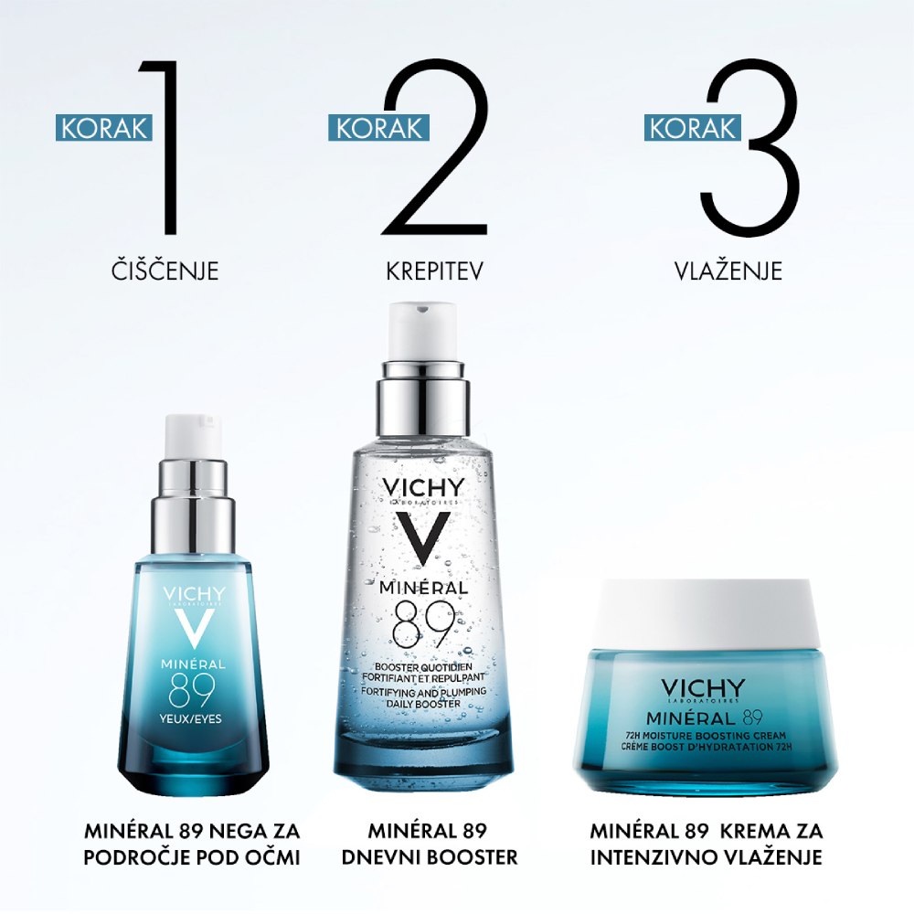 Vichy Mineral 89 Eyes, koncentrat za področje okoli oči (15 ml)