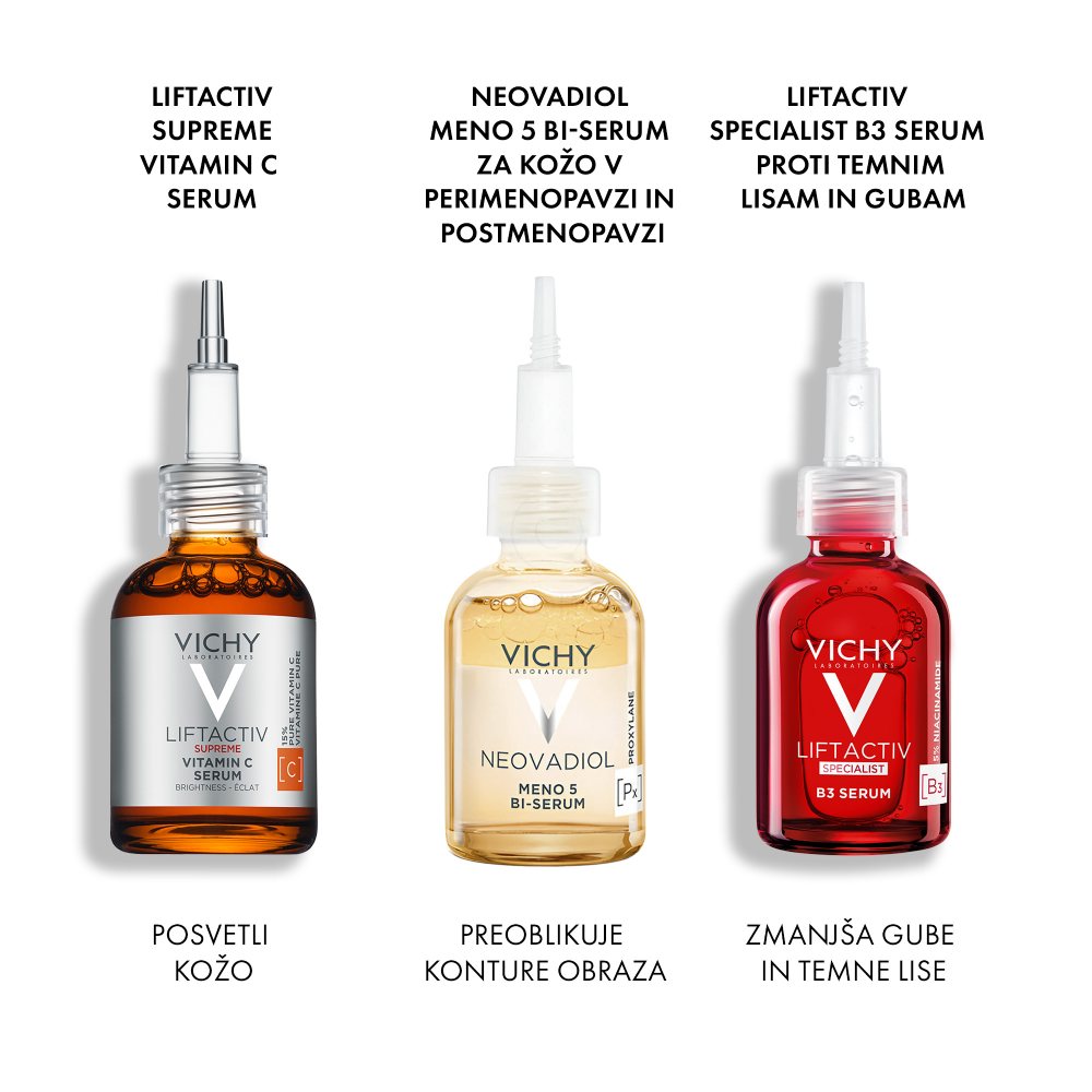 Vichy Neovadiol Meno 5 BI-Serum, serum za nego kože v menopavzi in post menopavzi (30 ml)