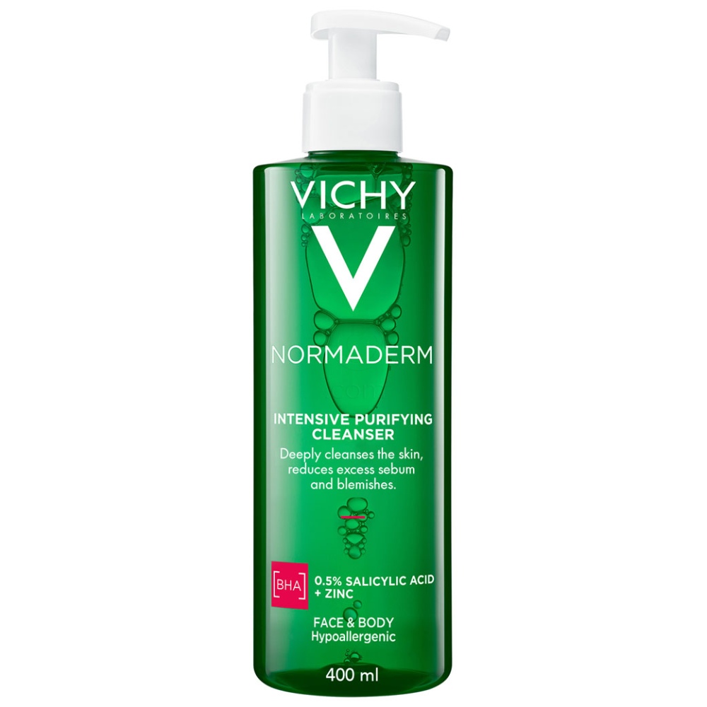 Vichy Normaderm Phytosolution, čistilni gel za občutljivo in mastno kožo (400 ml)