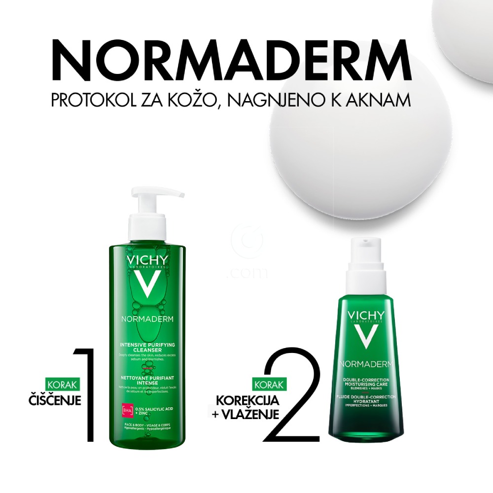 Vichy Normaderm Phytosolution, čistilni gel za občutljivo in mastno kožo (400 ml)