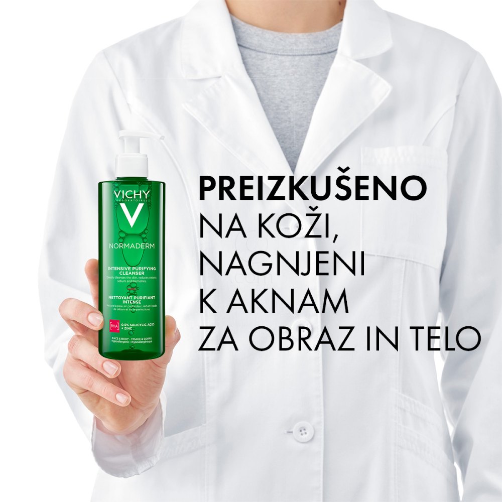Vichy Normaderm Phytosolution, čistilni gel za občutljivo in mastno kožo (400 ml)