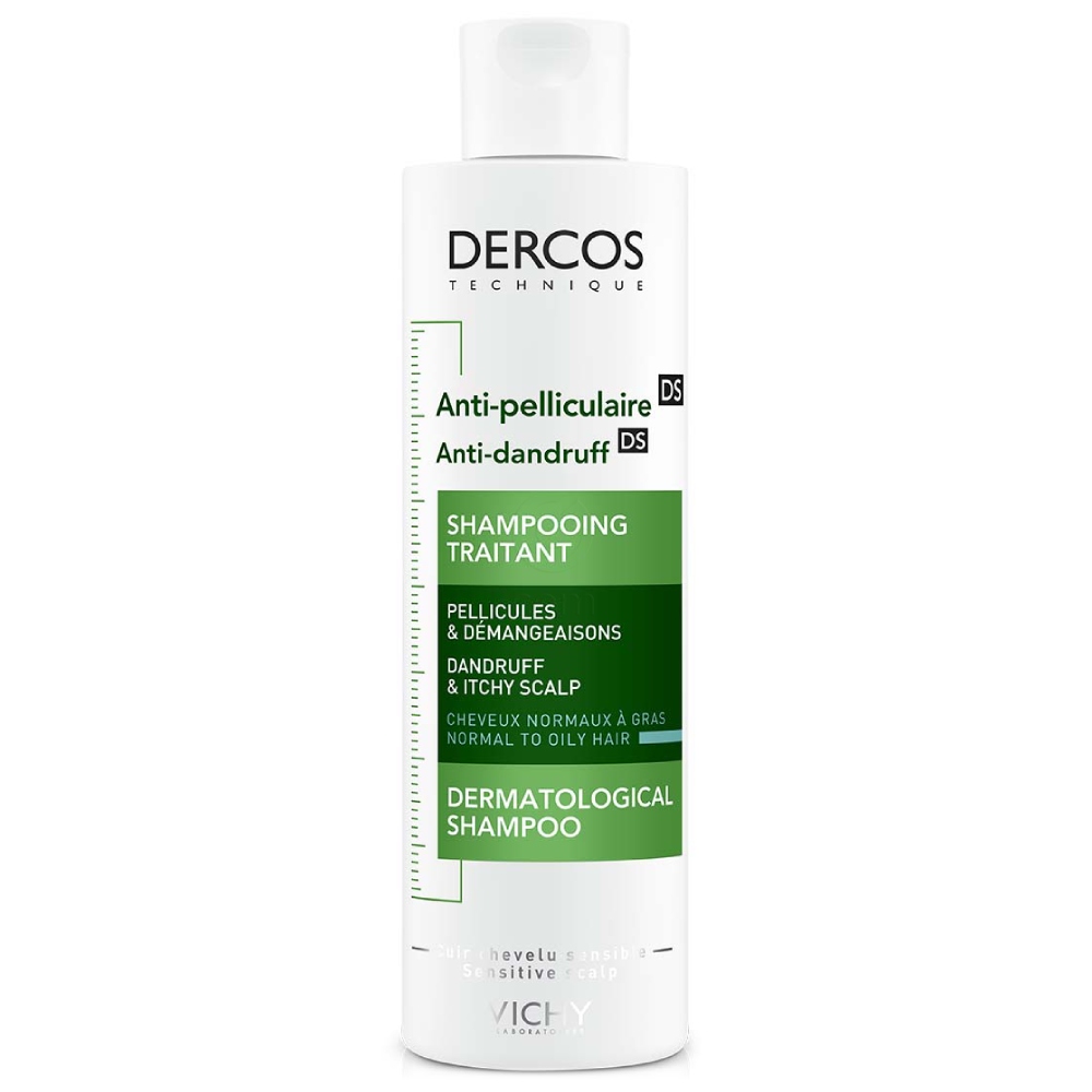 Vichy Dercos, šampon proti prhljaju za normalne in mastne lase (200 ml)