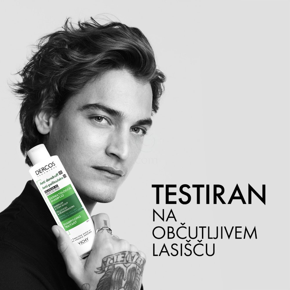 Vichy Dercos, šampon proti prhljaju za normalne in mastne lase (200 ml)