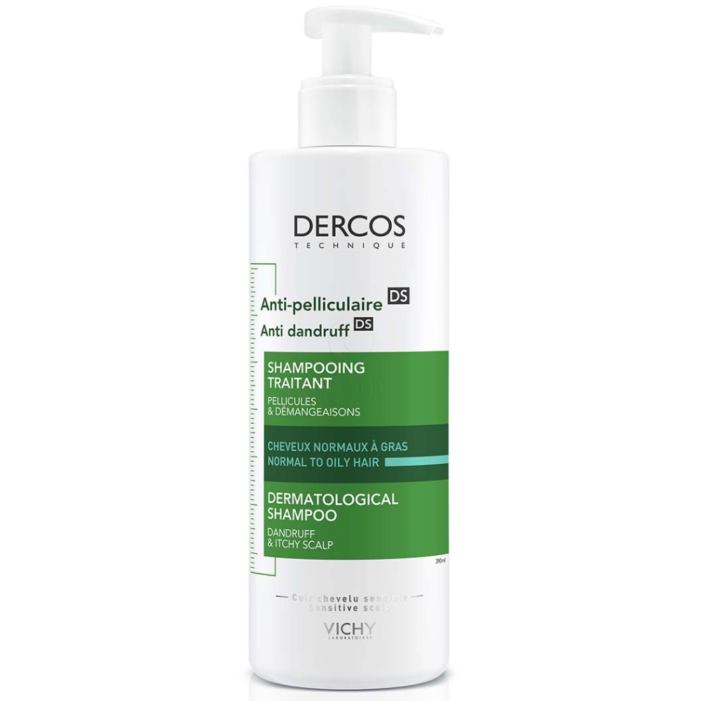 Vichy Dercos, šampon proti prhljaju za normalne in mastne lase (390 ml)