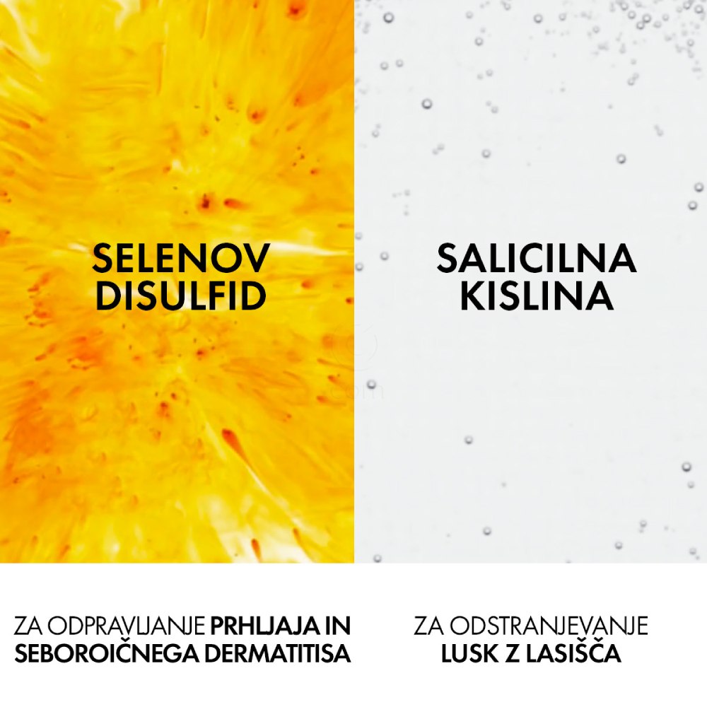 Vichy Dercos, šampon proti prhljaju za normalne in mastne lase (390 ml)