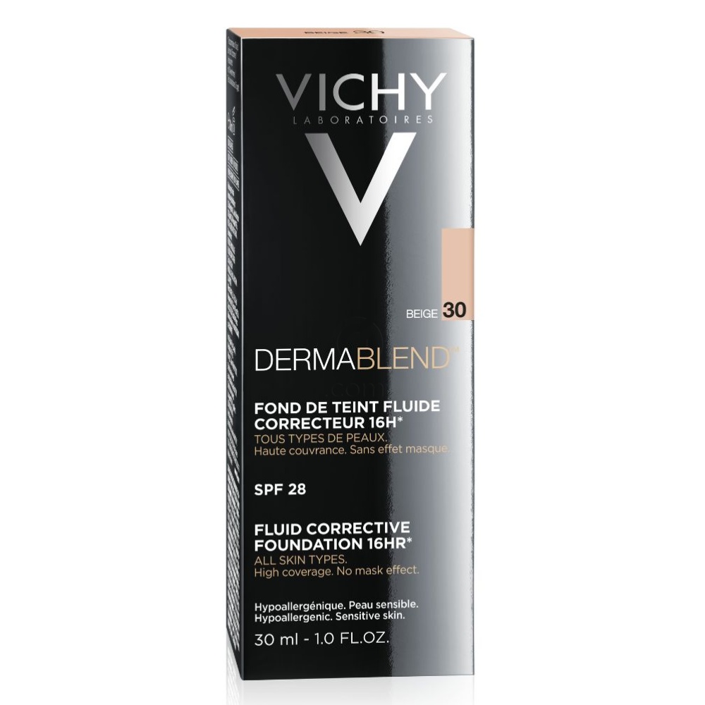 Vichy Dermablend-30-Beige, tekoči korektivni puder (30 ml)