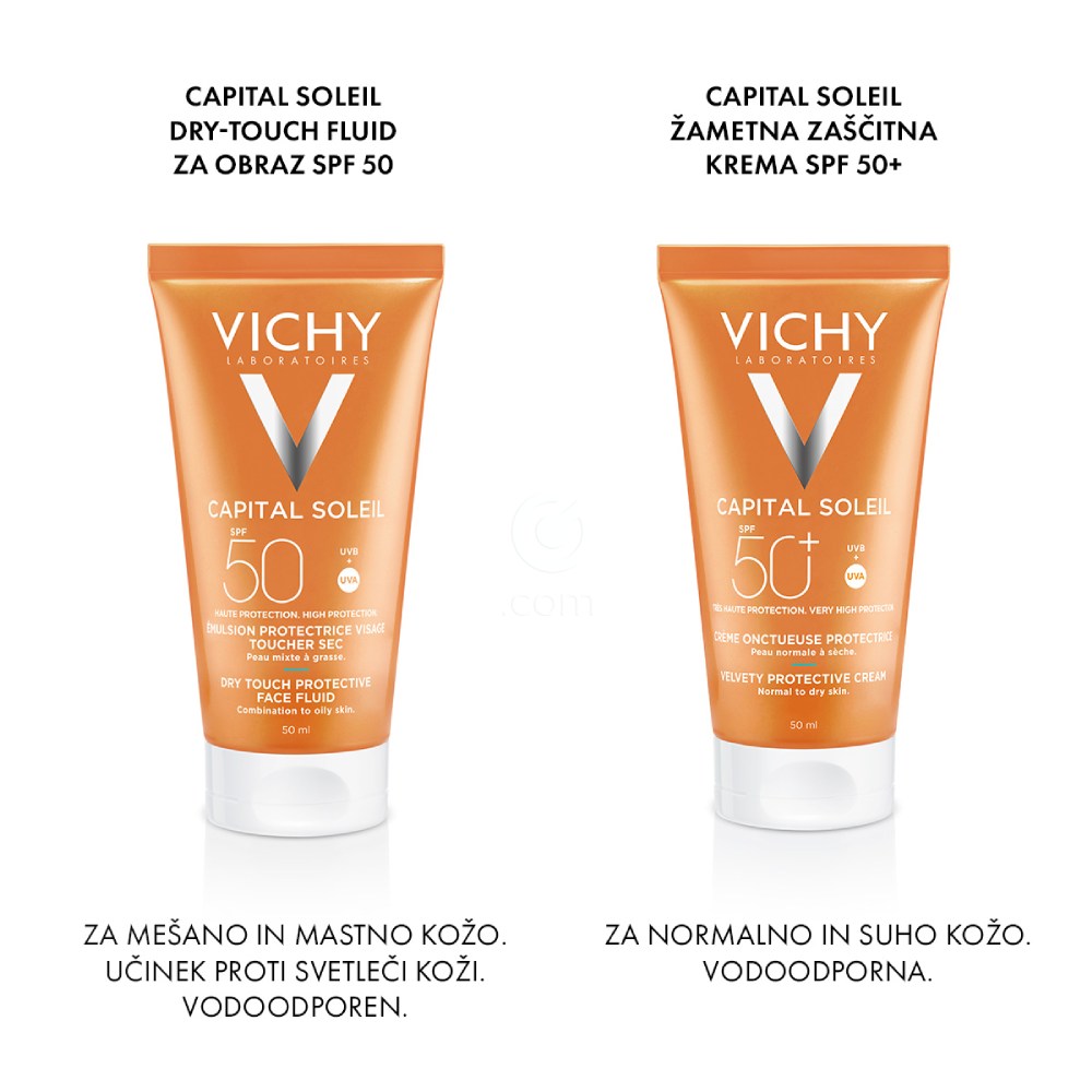 Vichy Capital Soleil Dry Touch, emulzija za obraz - ZF50 (50 ml)