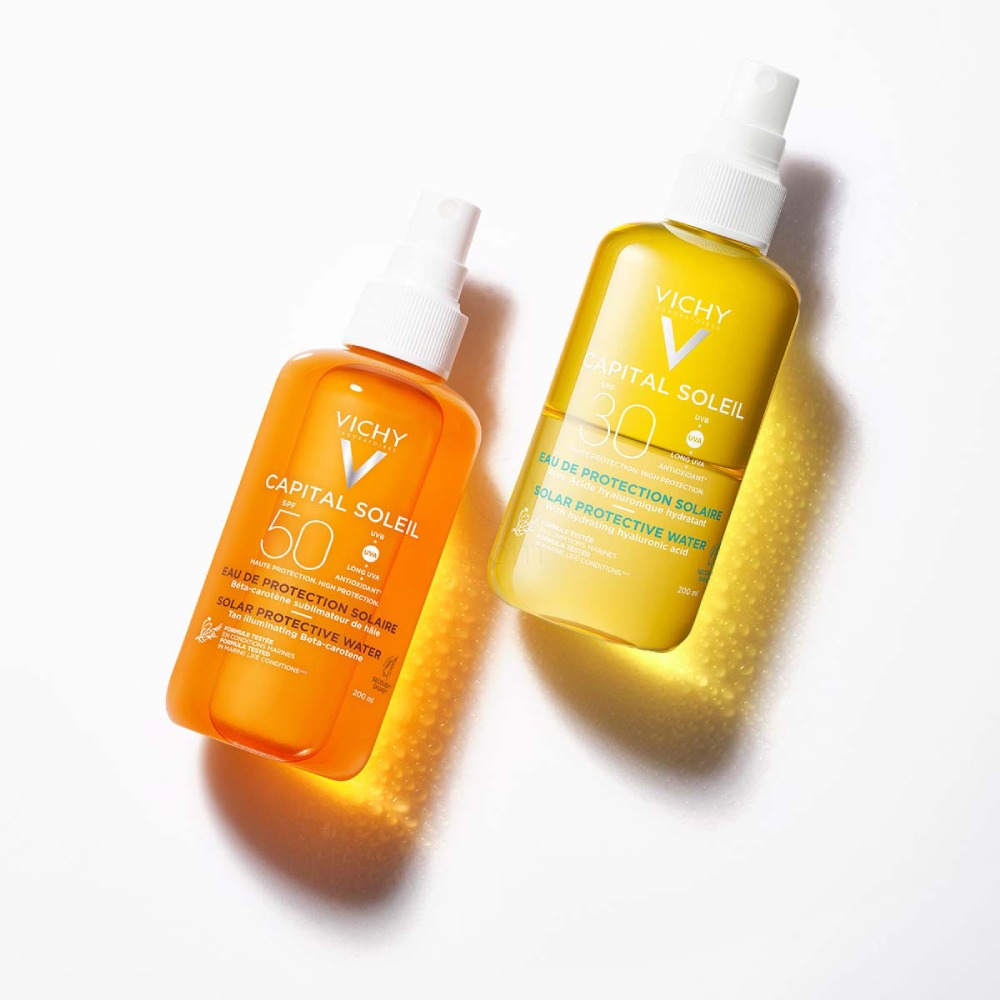 Vichy Capital Soleil, hidratantna vodica za zaščito pred soncem - ZF30 (200 ml)