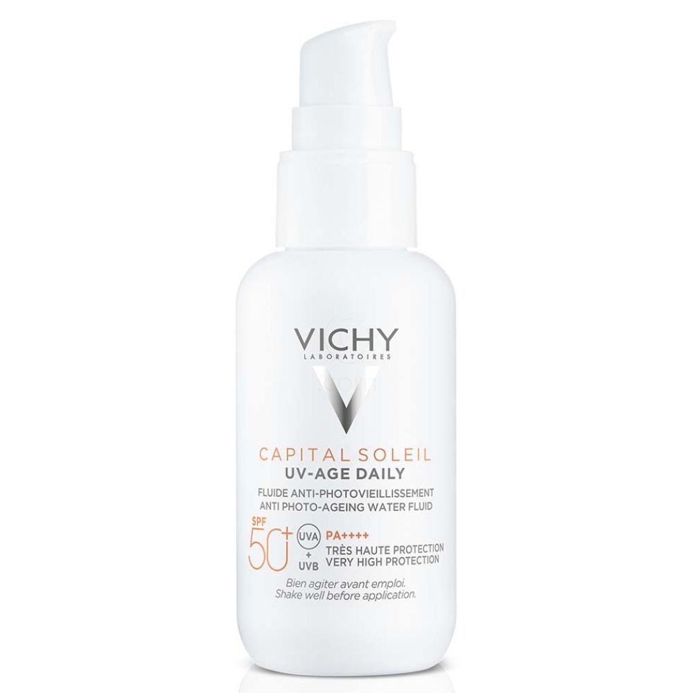 Vichy Capital Soleil, UV-AGE neobarvan dnevni fluid za obraz - ZF50+ (40 ml)