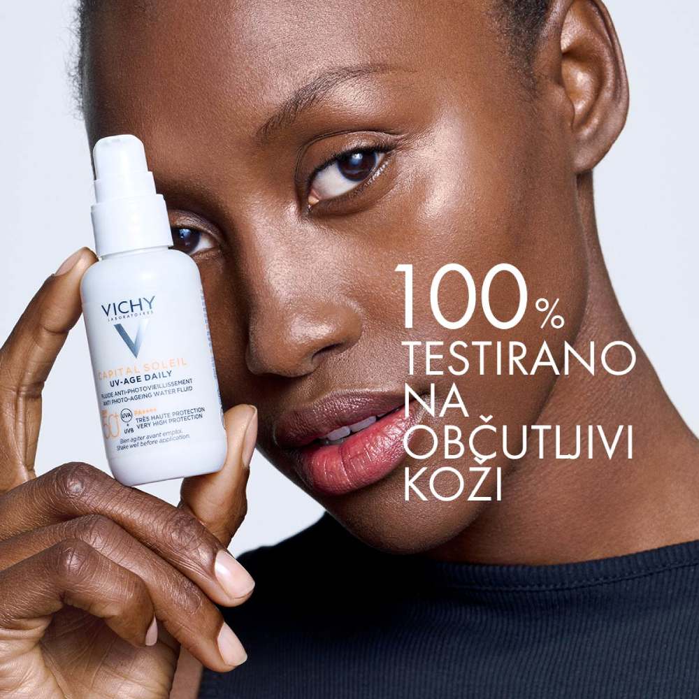 Vichy Capital Soleil, UV-AGE neobarvan dnevni fluid za obraz - ZF50+ (40 ml)