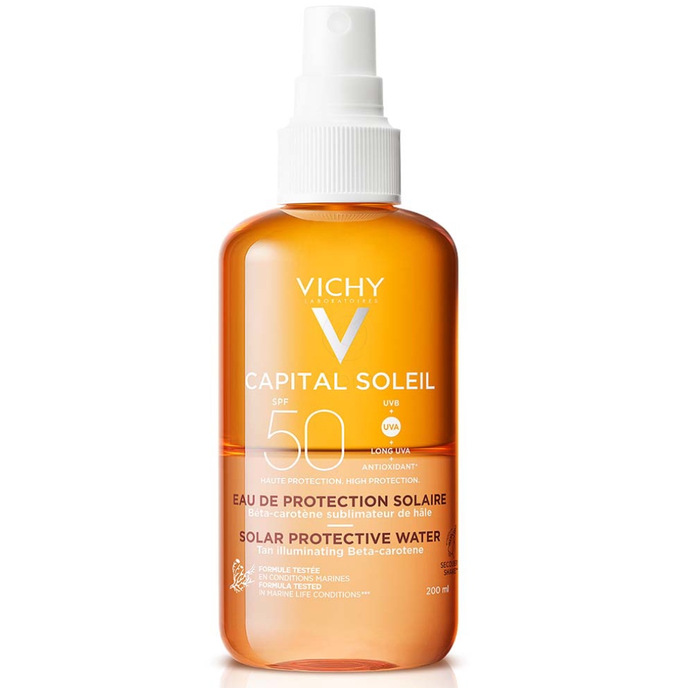 Vichy Capital Soleil, Bronz vodica za poudarjen videz zagorele polti - ZF50 (200 ml) 