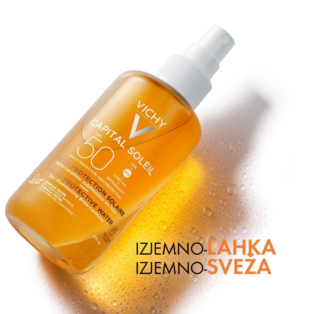 Vichy Capital Soleil, Bronz vodica za poudarjen videz zagorele polti - ZF50 (200 ml) 