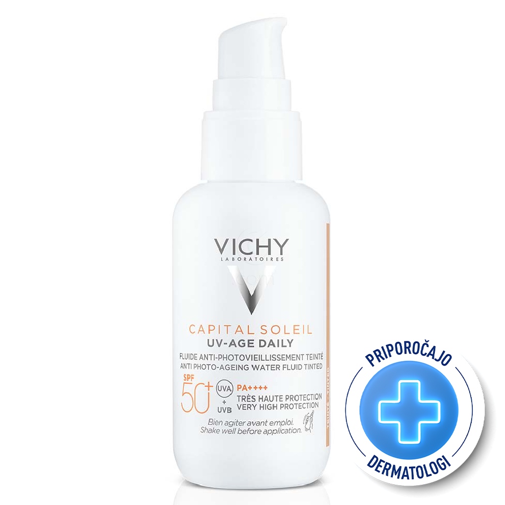 Vichy Capital Soleil UV-Age, tonirani fluid - ZF50+ (40 ml)