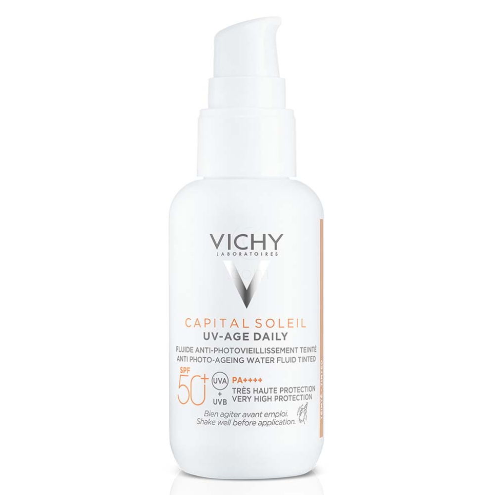 Vichy Capital Soleil UV-Age, obarvana krema za obraz - ZF50+ (40 ml)