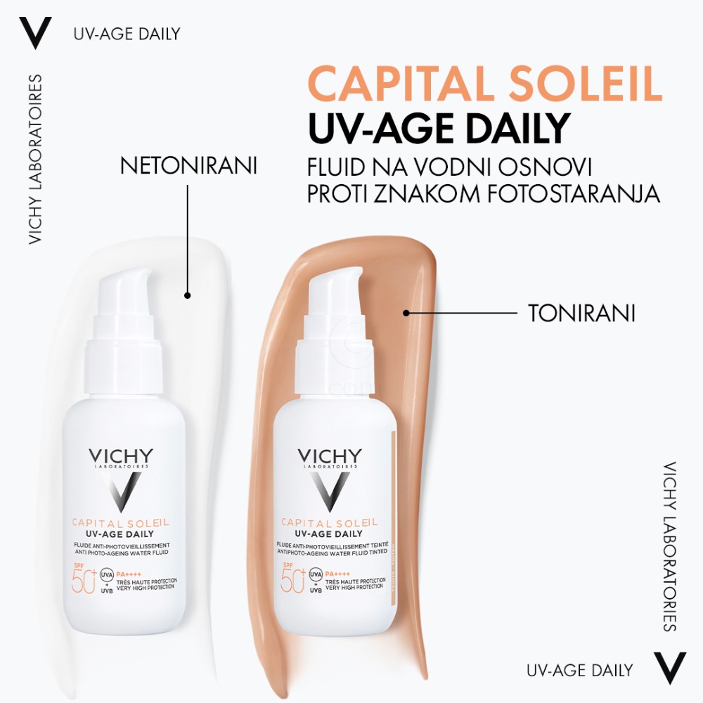 Vichy Capital Soleil UV-Age, obarvana krema za obraz - ZF50+ (40 ml)