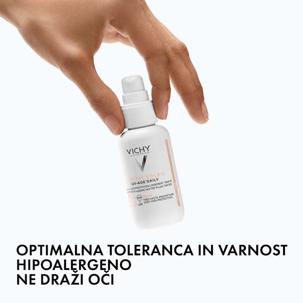 Vichy Capital Soleil UV-Age, obarvana krema za obraz - ZF50+ (40 ml)