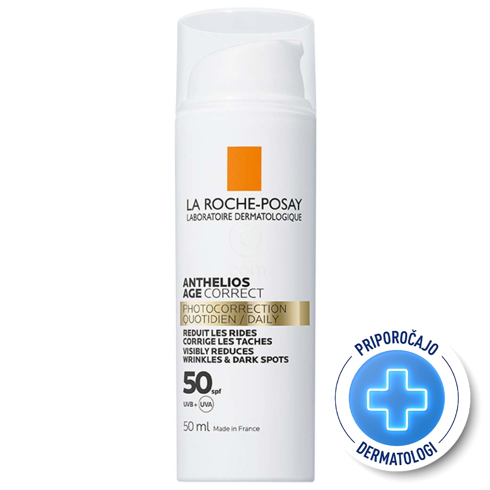 LRP Anthelios Age-Correct, krema proti staranju kože na obrazu - ZF50 (50 ml)