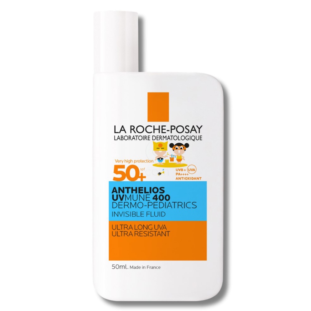 LRP Anthelios UVMUNE 400 Dermo Pediatrics, nevidni fluid za zaščito pred soncem za otroke - ZF50+ (50 ml)